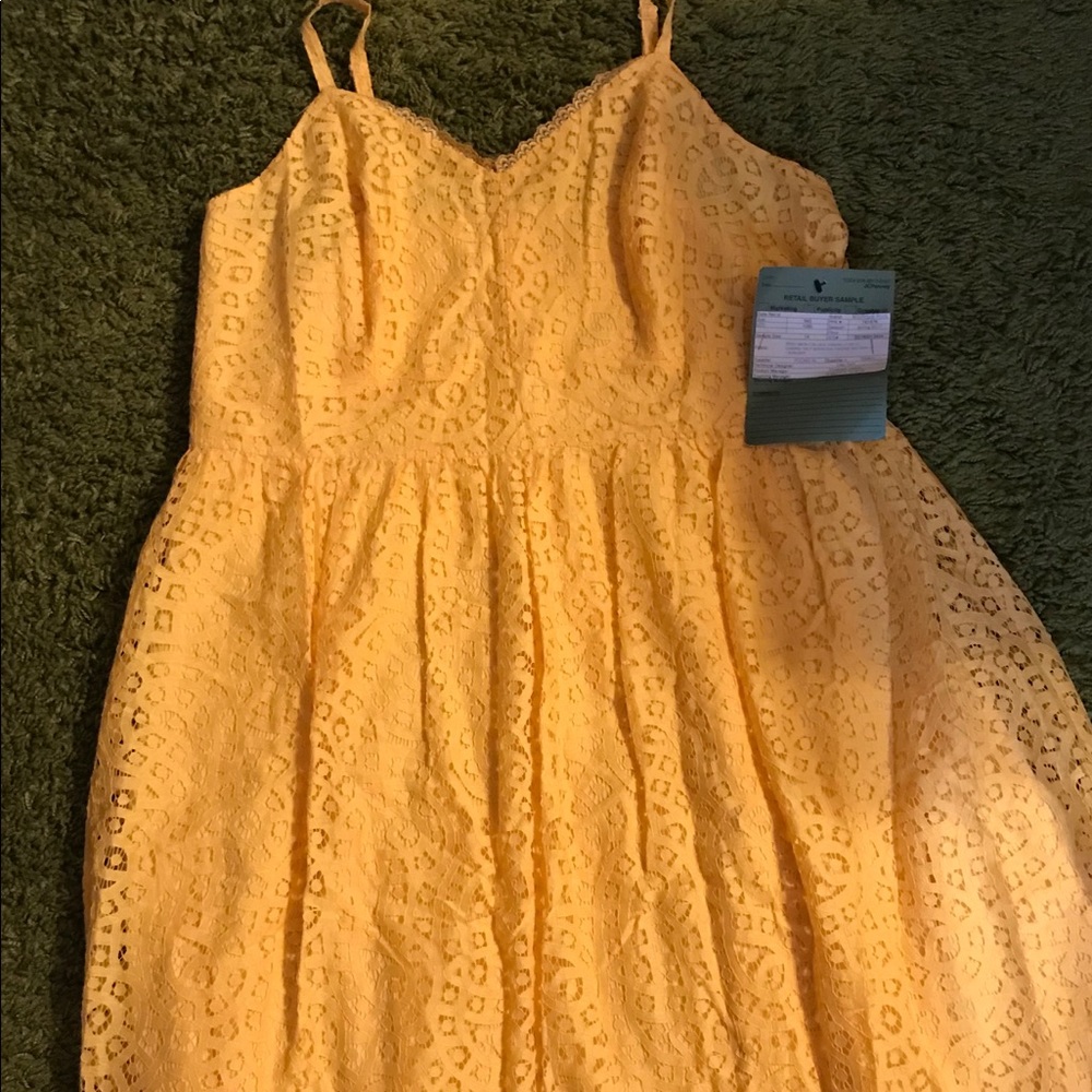 ASHELY NELL DRESS YELLOW LACES NEW NEVER WORN